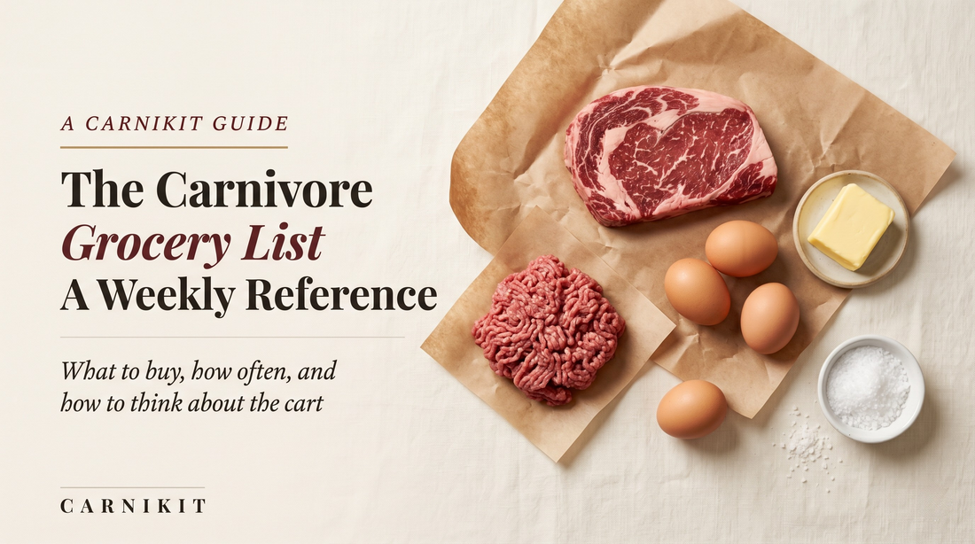 The Carnivore Diet Grocery List: A Weekly Shopping Reference